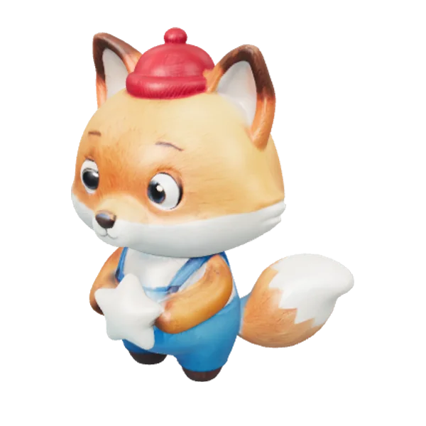 Fox 3D model preview